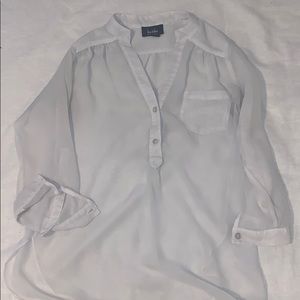 White shear blouse